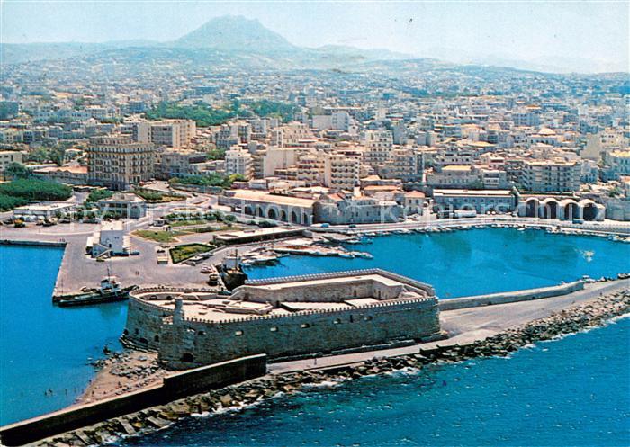 Heraklio Fliegeraufnahme Venetia Hafen