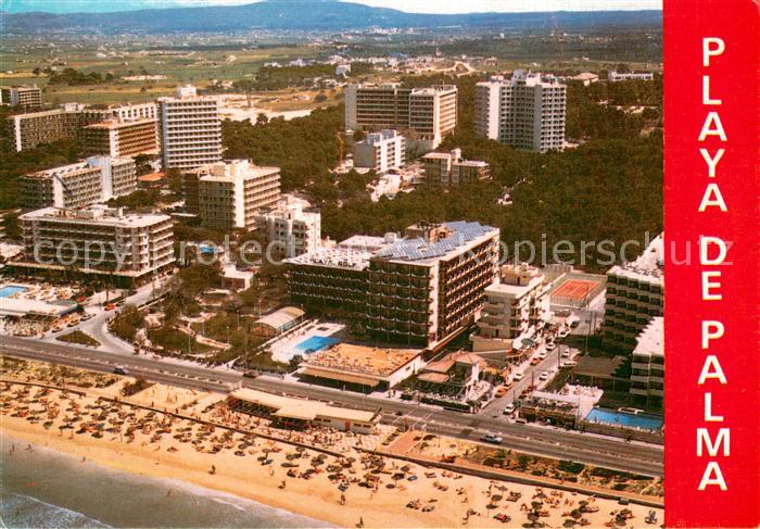 Playa de Palma Mallorca Fliegeraufnahme Strand Hotels