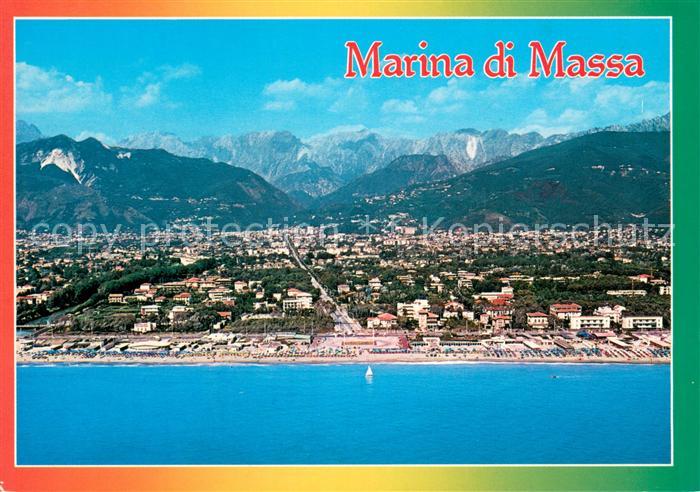 Marina di Massa IT Fliegeraufnahme Panorama