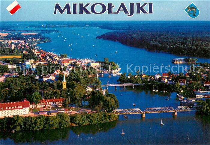 Mikolajki PL Fliegeraufnahme Panorama