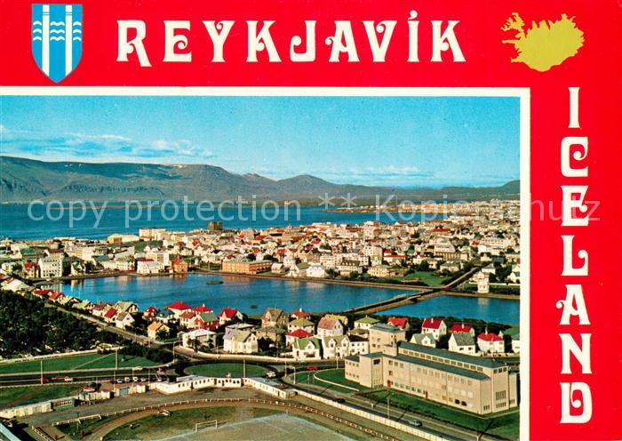 Reykjavík Central-Reykjavik mit See
