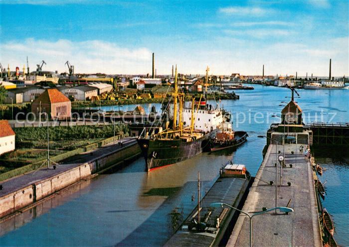 Bremerhaven Doppelschleuse u. Fischereihafen