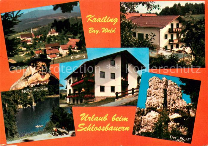 Krailing Teilansicht m. Hoellensteinsee und Der-Pfahl