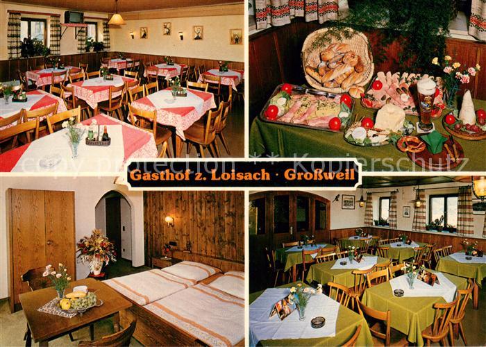 Grossweil Gasthof zur Loissach Innenansichten Buffet