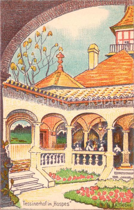 Landesausstellung Bern 1914 Tessinerhof im Hospes