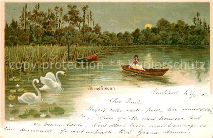 Schwan Abendfrieden