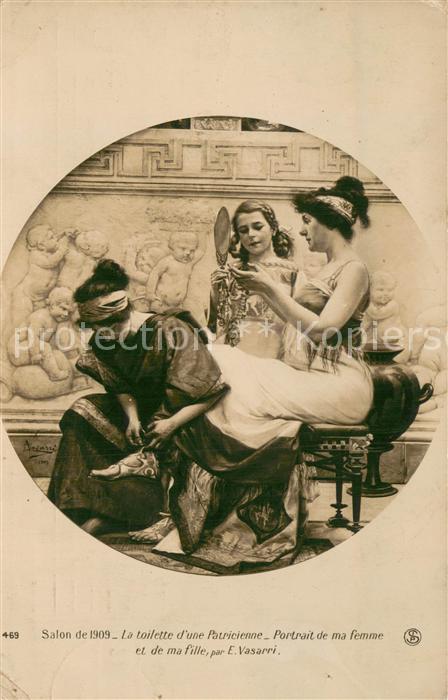 Verlag Salon de 1909 Nr. SPA 469 La toilette d´une Patricienne