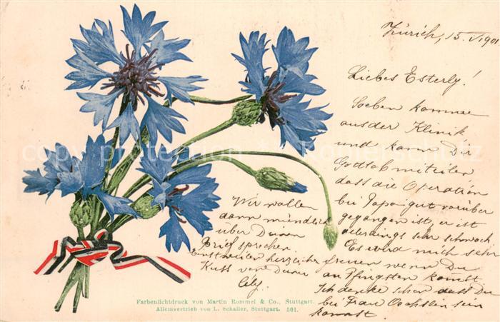 Blumen Litho BVlumen karte