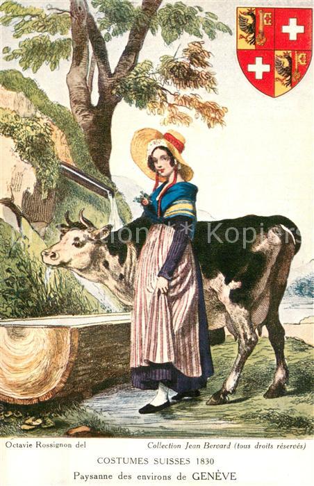 Trachten Schweiz Paysanne Geneve