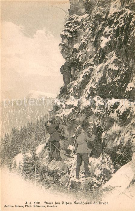 Klettern Bergsteigen J.J.3231 Alpes Vaudoise en hiver