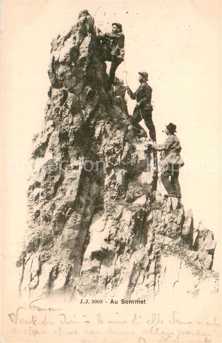 Bergsteigen Klettern J.J.3003 Au Sommet