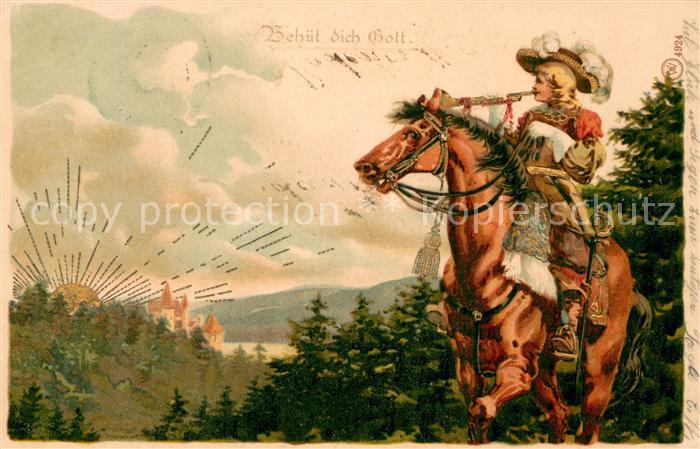 Trompeter Litho V.Saeckinlen