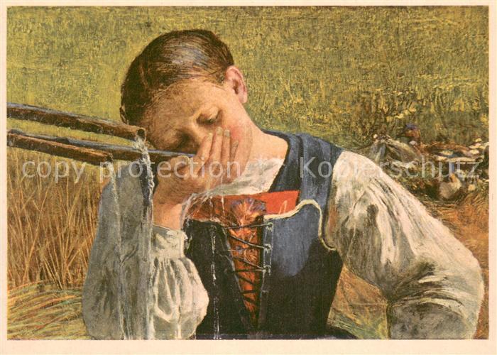 Segantini Giovanni Die Graubuendnerin