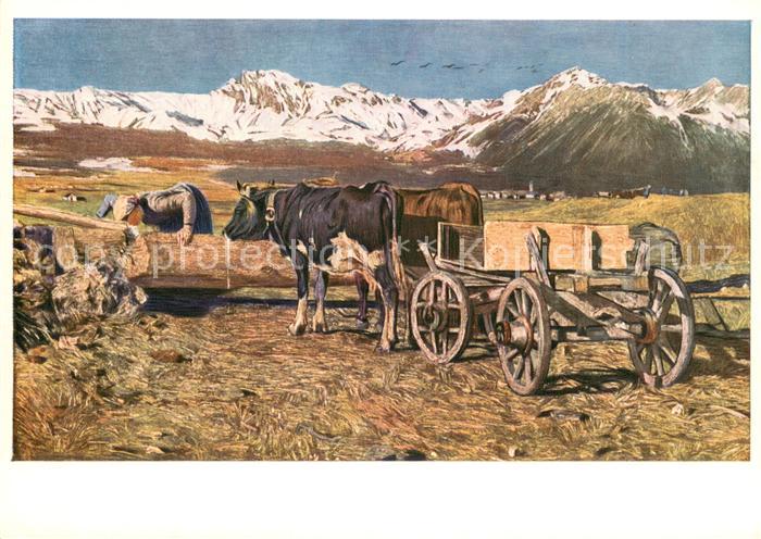 Segantini Giovanni An der Traenke