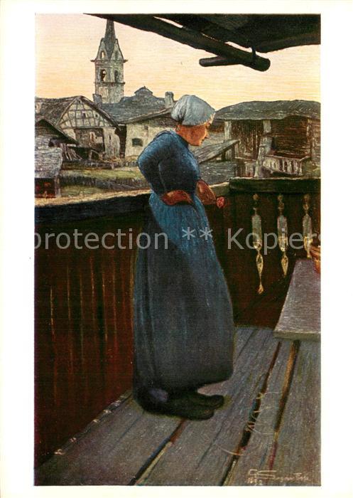 Segantini Giovanni Auf der Laube