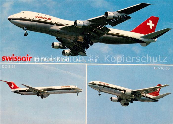 Flugzeuge Zivil Swissair in neuen Kleid
