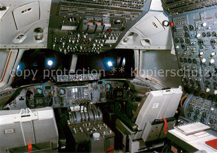 Flugzeuge Zivil Swissair DC 10 Cockpit