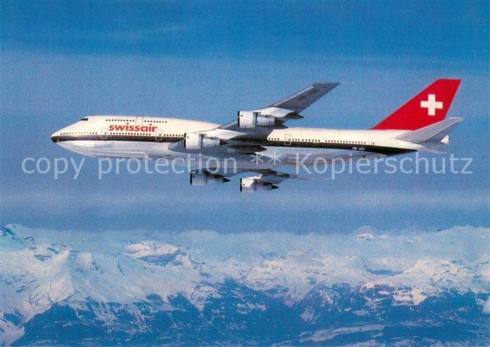 Flugzeuge Zivil Swissair B 747 357