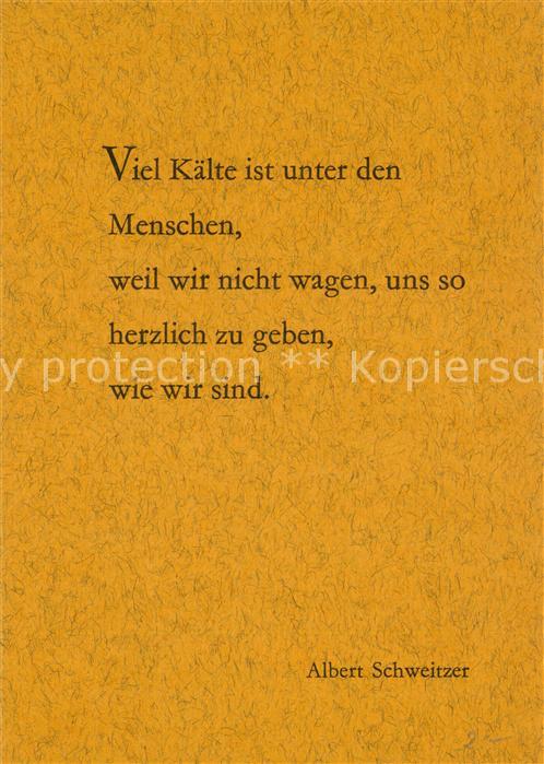 Schweitzer Albert Viel Kaelte unter den Menschen