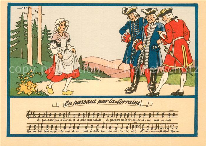 Liederkarte En Passant par la Lorraine