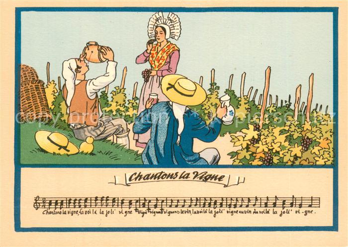 Liederkarte Chantons la Vigne