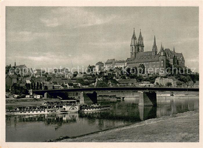 Dampfer Seitenrad Meissen Elbe