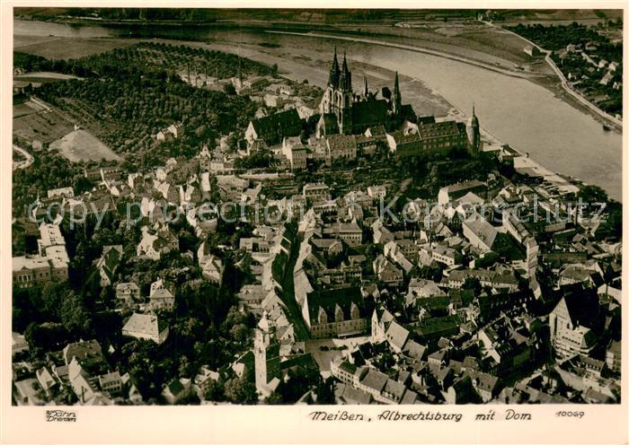 Foto Hahn Nr. 10069 Meißen Albertsburg mit Dom