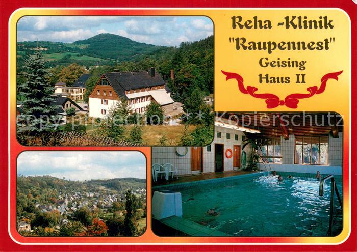 Geising Erzgebirge Reha-Klinik Raupennest Hallenbad Panorama