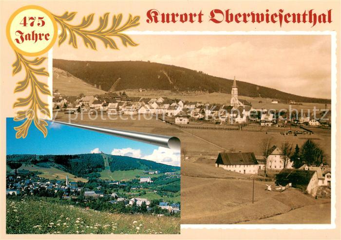 Oberwiesenthal Erzgebirge Teilansicht mit Fichtelberg heute und um 1930