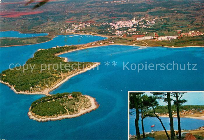 Medulin Campingplatz Bucht Strand Fliegeraufnahme