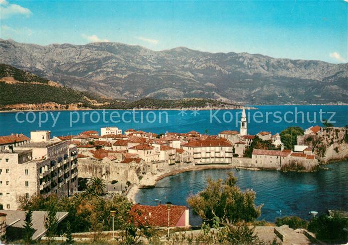 Budva Montenegro Panorama Kuestenort Hafen