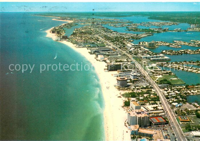 St Petersburg Florida Beach Hotels Atlantic Ocean aerial view