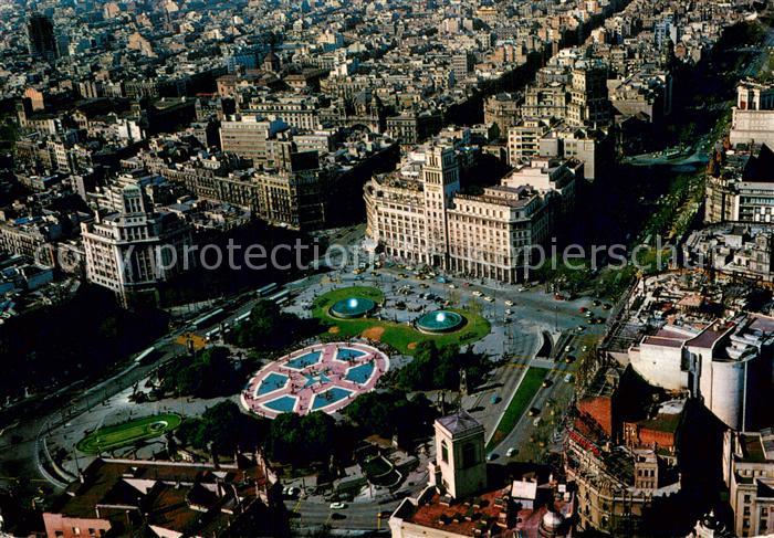 Barcelona Cataluna Plaza de Cataluna vista aérea