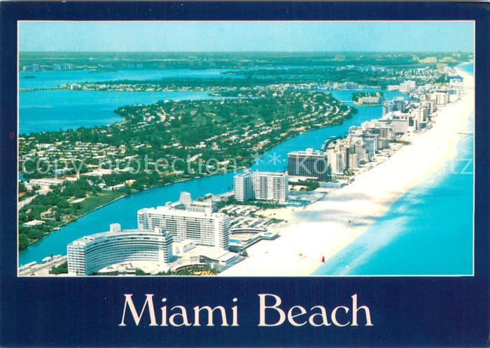 Miami Beach Hotels along the beach aerial view