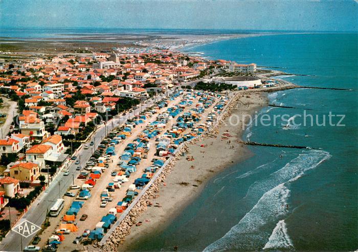 Les Saintes-Maries-de-la-Mer Vue aérienne Plage Camargue