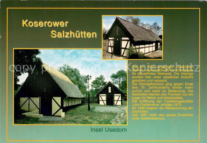 Koserow Ostseebad Usedom Koserower Salzhuetten