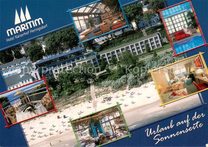 Heringsdorf Ostseebad Usedom Maritim Hotel Kaiserhof Strand Luftbild