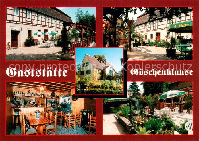 Hohnstaedt Gaststaette Goeschenklause Gaststube Terrasse