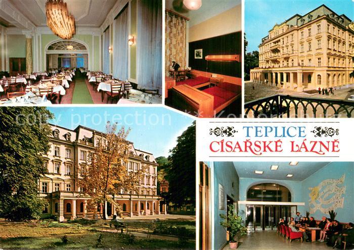 Teplice Teplitz-Schoenau CZ Cisarske Lazne Hotel Restaurant