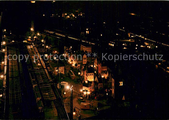 Osnabrueck Maerklin HO Anlage von M. Frickenschmidt Nachtaufnahme Modell Eisenba