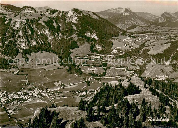 Hindelang und Oberjoch Jochstrasse Serpentinen Imberger Horn Alpen