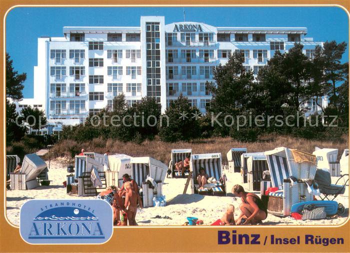 Binz Ruegen Strandhotel Arkona Strandleben