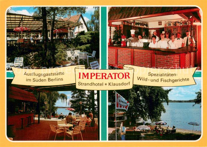 Klausdorf Mellensee Ausflugsgaststaette Strandhotel Restaurant Imperator