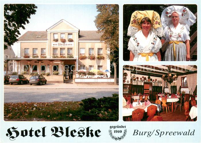 Burg Spreewald Hotel Bleske Restaurant Trachten Altwendische Bauernstube