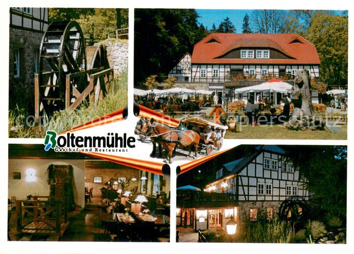 Guehlen Glienicke Gasthof Restaurant Boltenmuehle Wasserrad Planwagen