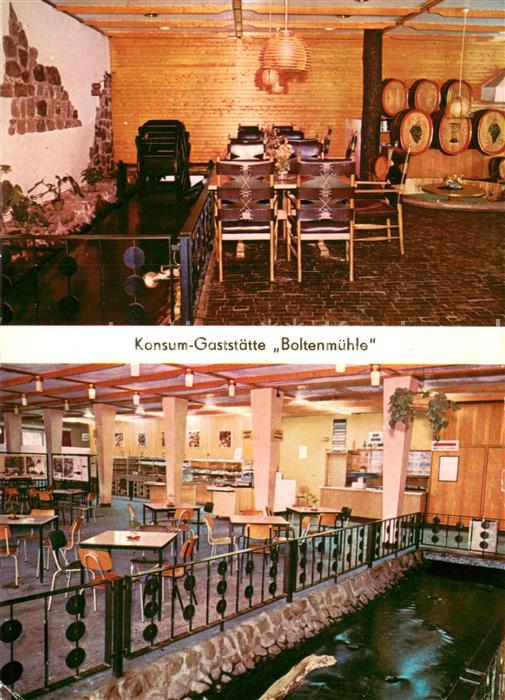 Guehlen Glienicke Konsum Gaststaette Boltenmuehle Weinstube Gastraum