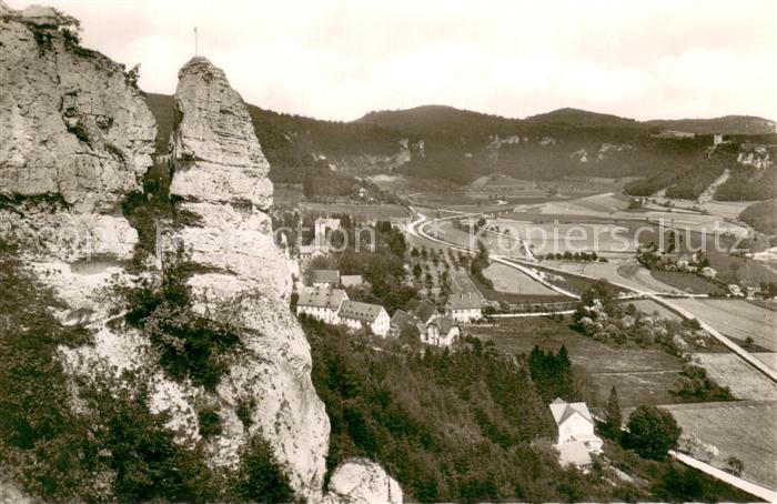 Streitberg Oberfranken Teilansicht m. Umgebung
