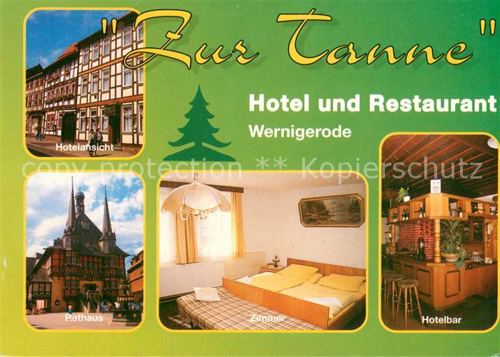 Wernigerode Harz Restaurant-Hotel Zur Tanne Bar Zimmer Rathaus