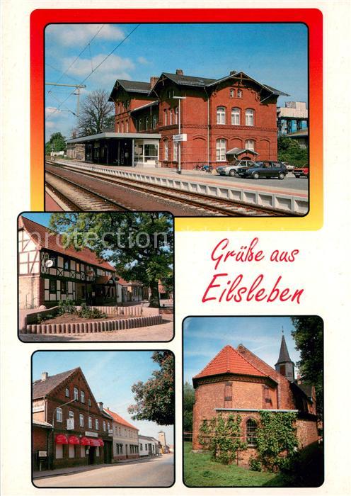 Eilsleben Bahnhof Gemeindekrug Gasthof-Zur Eisenbahn Kath. Kirche