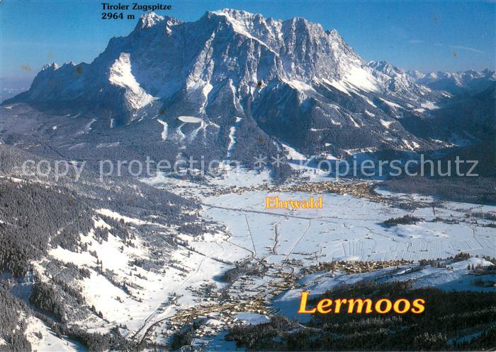 Lermoos Tirol Panorama Ehrwald Tiroler-Zugspitze Winter